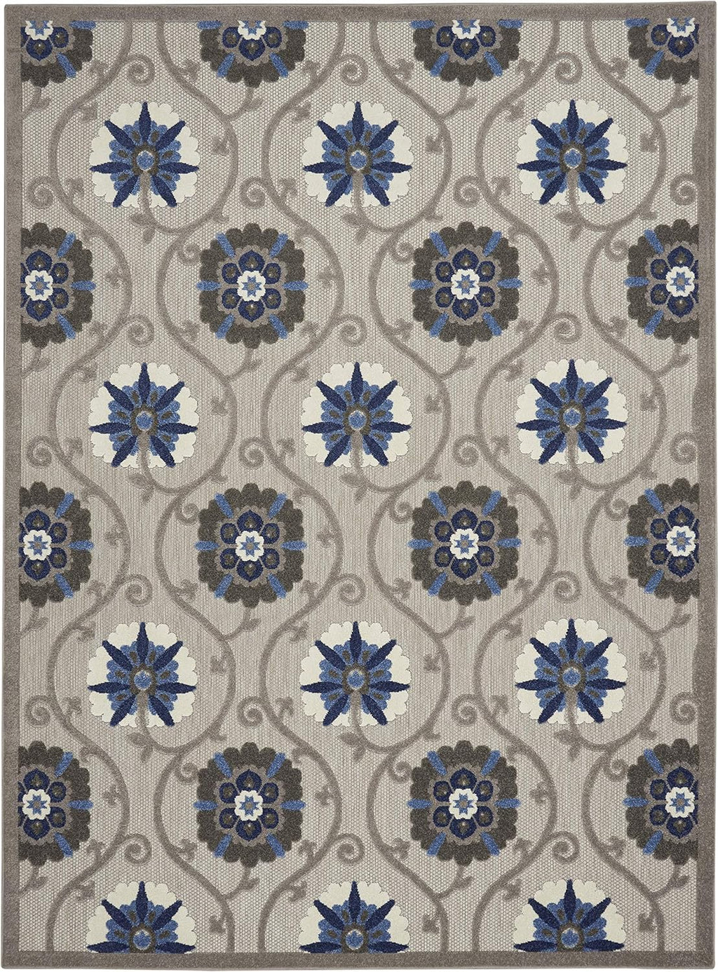 Indoor/Outdoor Area Rug 7x10, Easy Cleaning, Non Shedding S73399