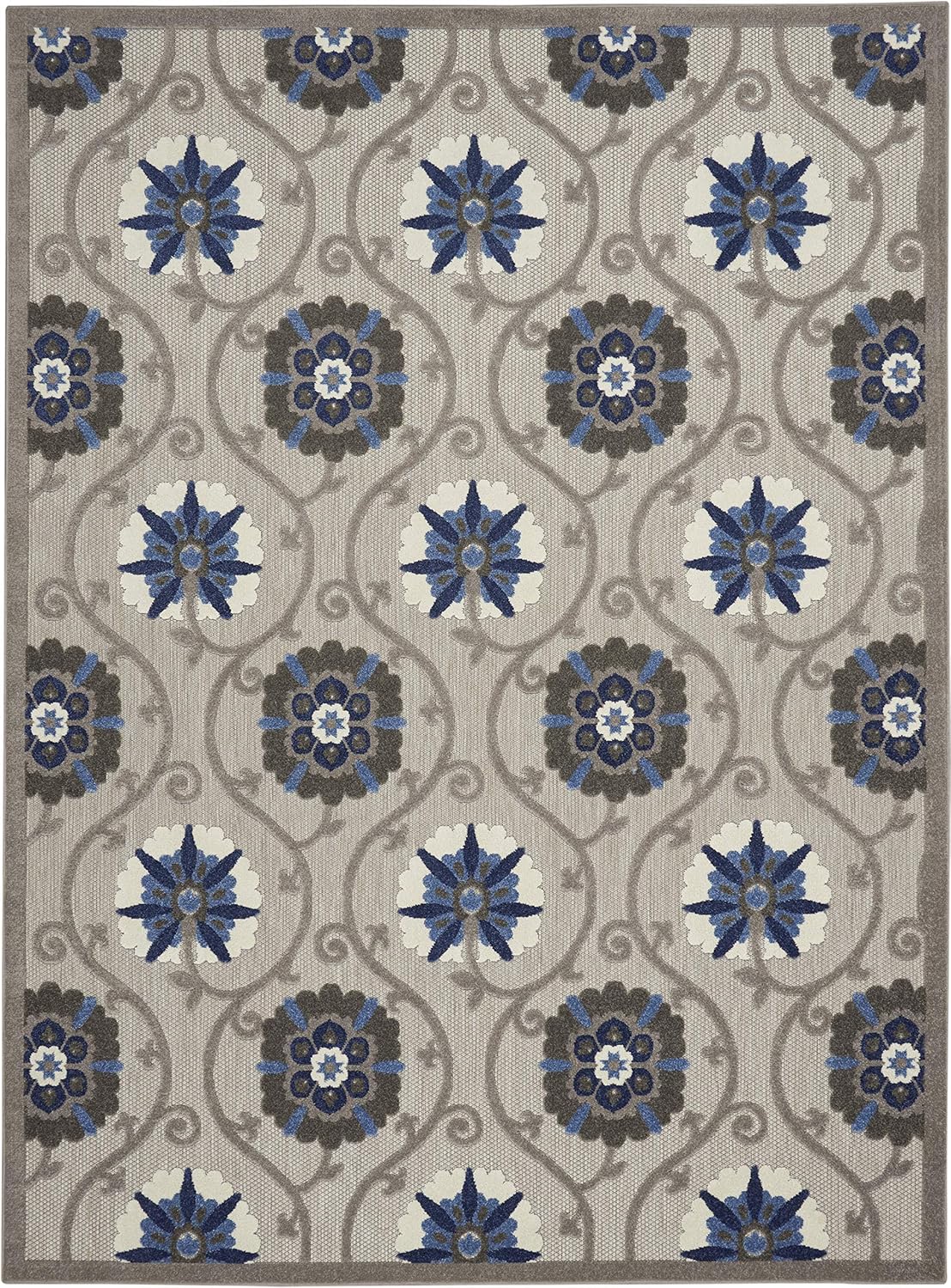 Indoor/Outdoor Area Rug 7x10, Easy Cleaning, Non Shedding S73399