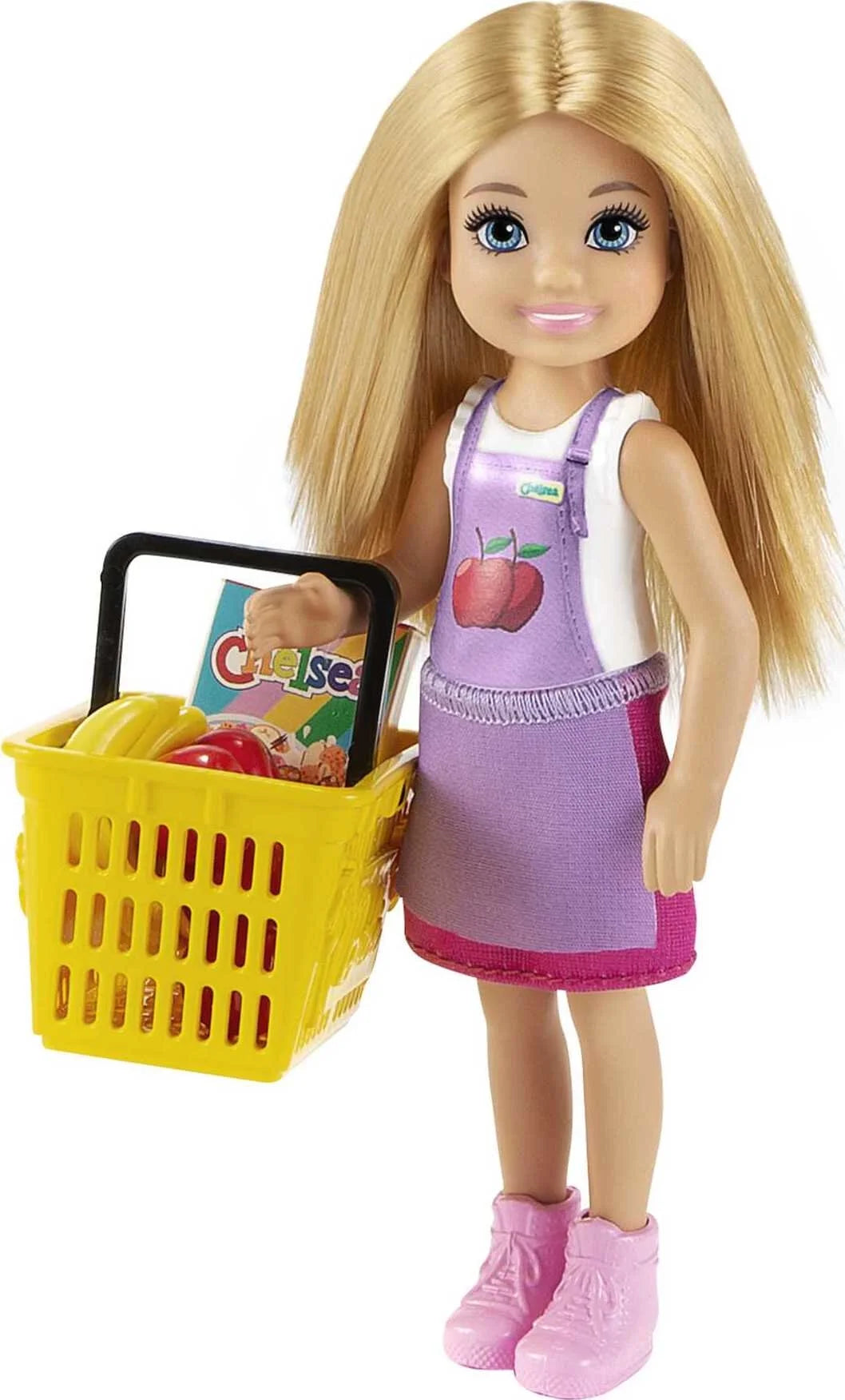 Chelsea Snack Stand Playset with Blonde Doll & 15 Grocery Accessories V727