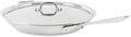 All-Clad D3 3-Ply Stainless Steel Fry Pan, 14 Inch, Induction, Oven Broiler Safe 500F, Lid Safe 350F, Pots and Pans, Cookware, Silver