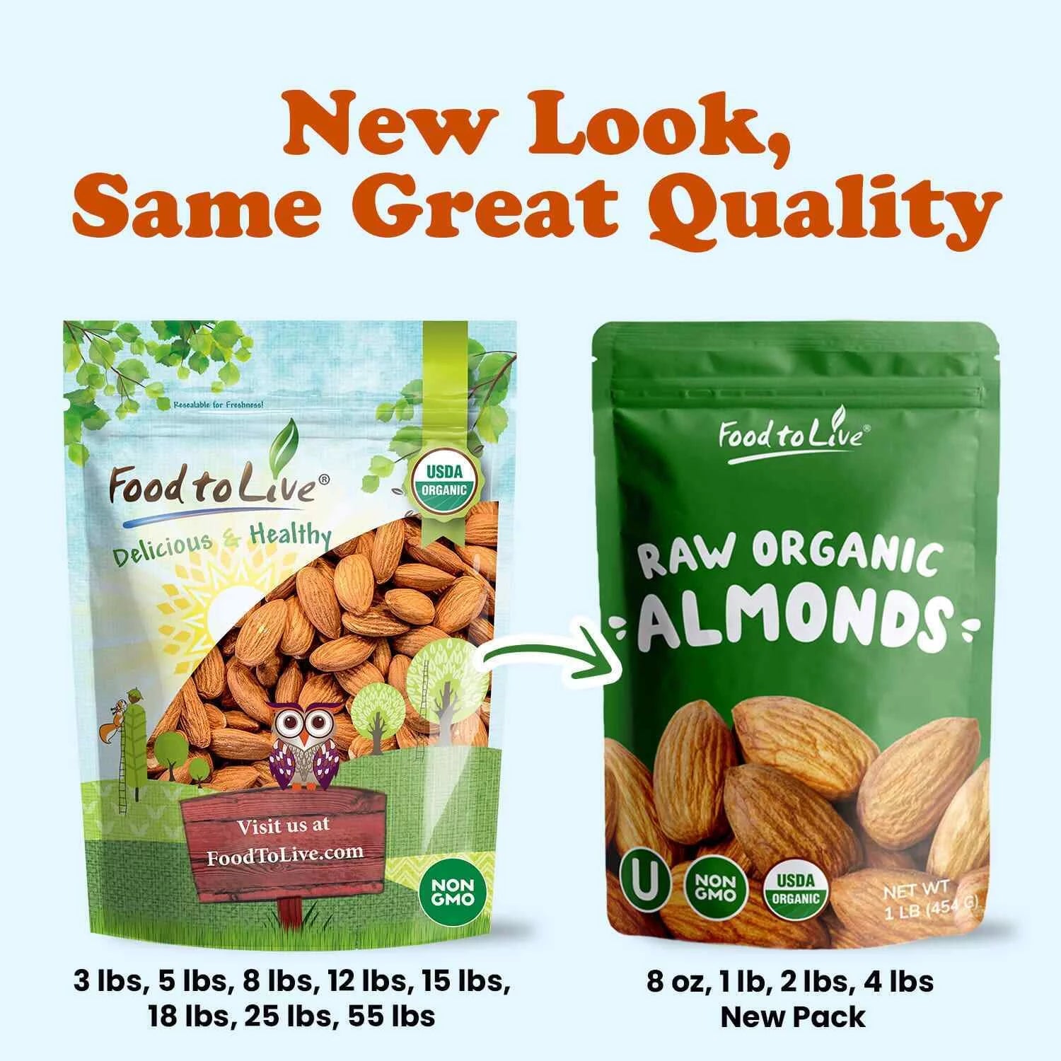 Raw Almonds, 3 Pounds, Non-GMO, Kosher T6839