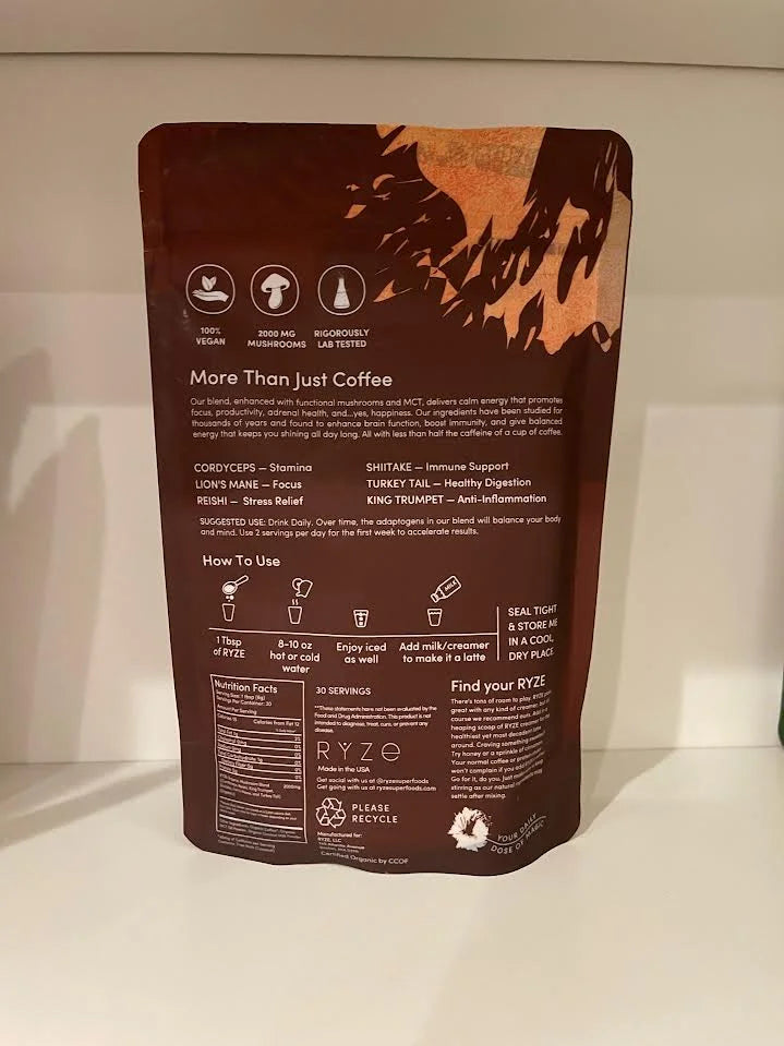 Organic Mushroom Coffee, 30 Servings B579