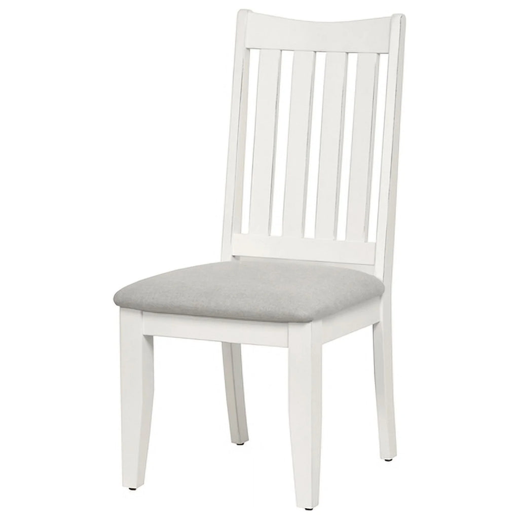 Wood Desk & Chair Set in Gray/White R814781