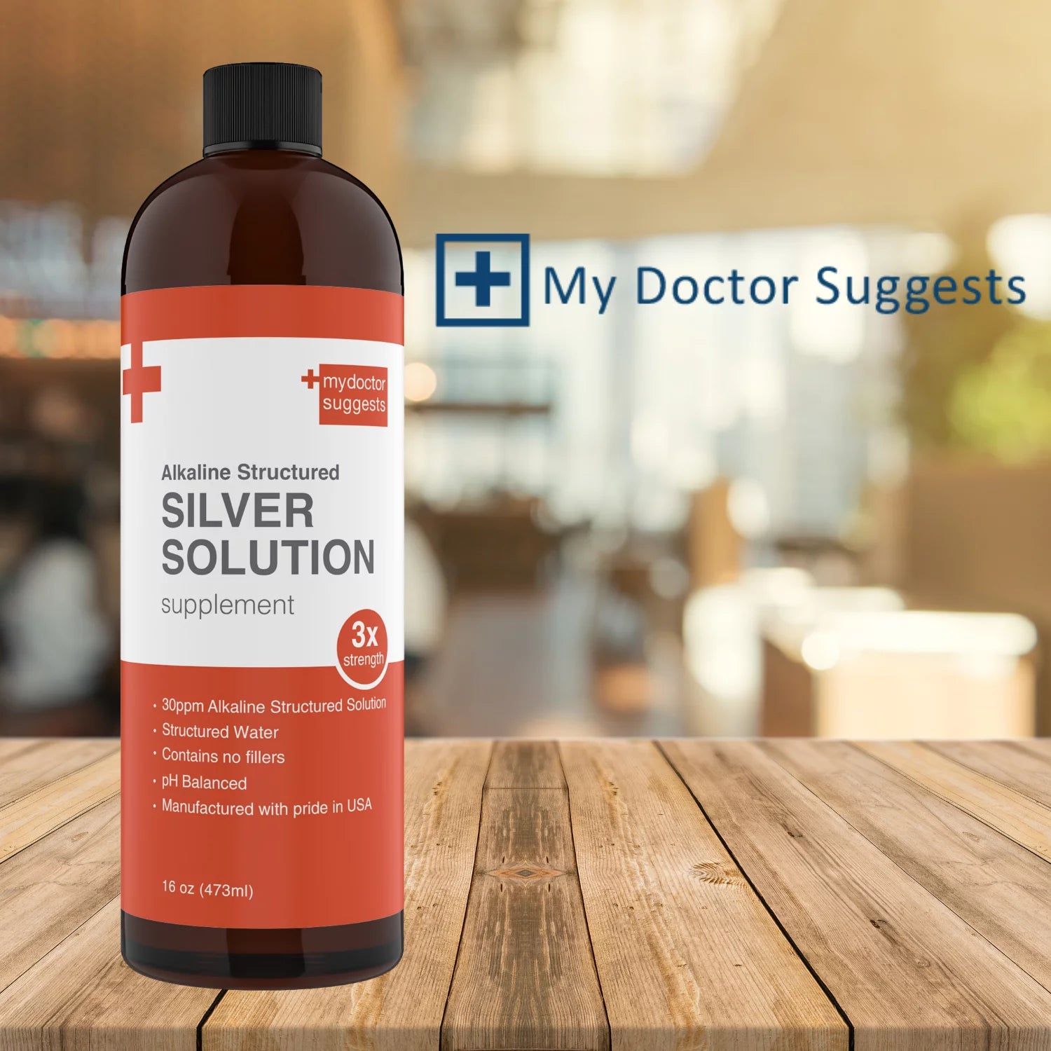 Colloidal Silver Liquid Solution 30ppm, 16 oz Q873