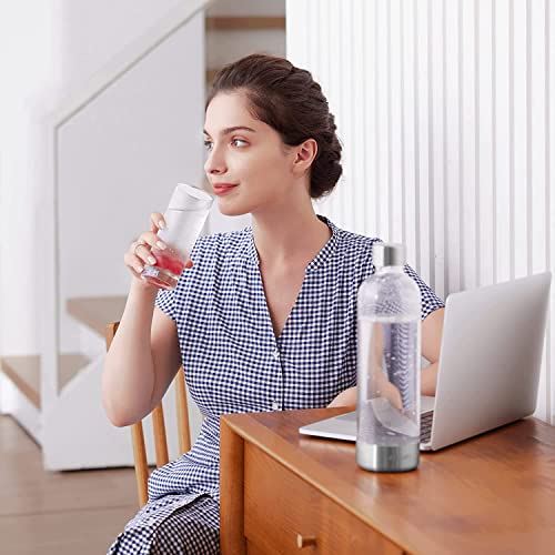 Stainless Sparkling Water Maker Soda Machine for Home with BPA Free 1L Bottle, White U394708