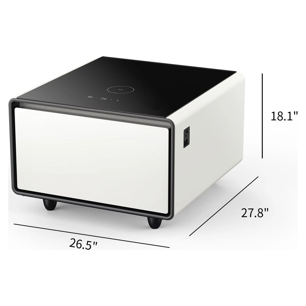 Smart Side Table with Built-in Fridge and Charging Station P6240