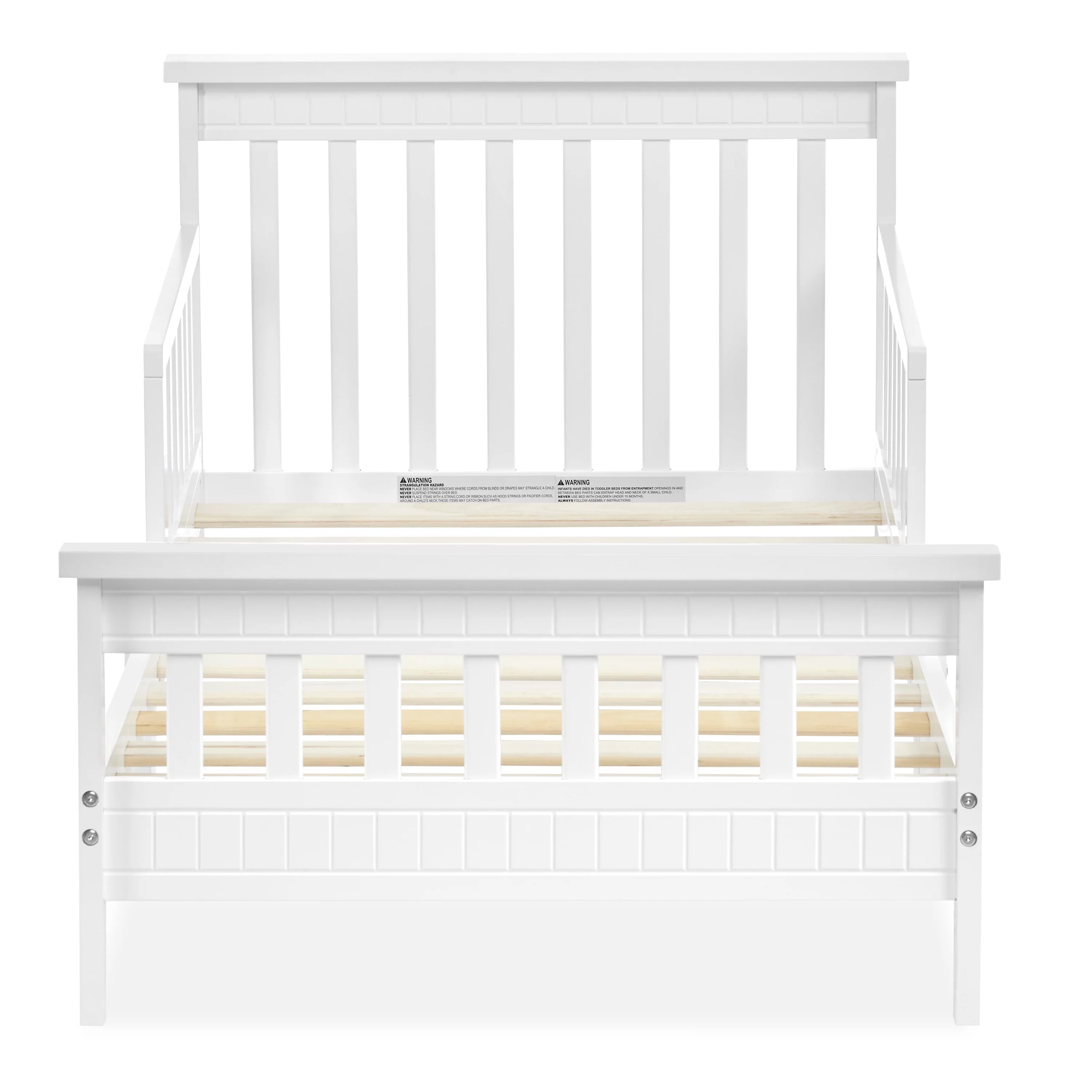 Toddler Bed made with Sustainable Pinewood, White H126
