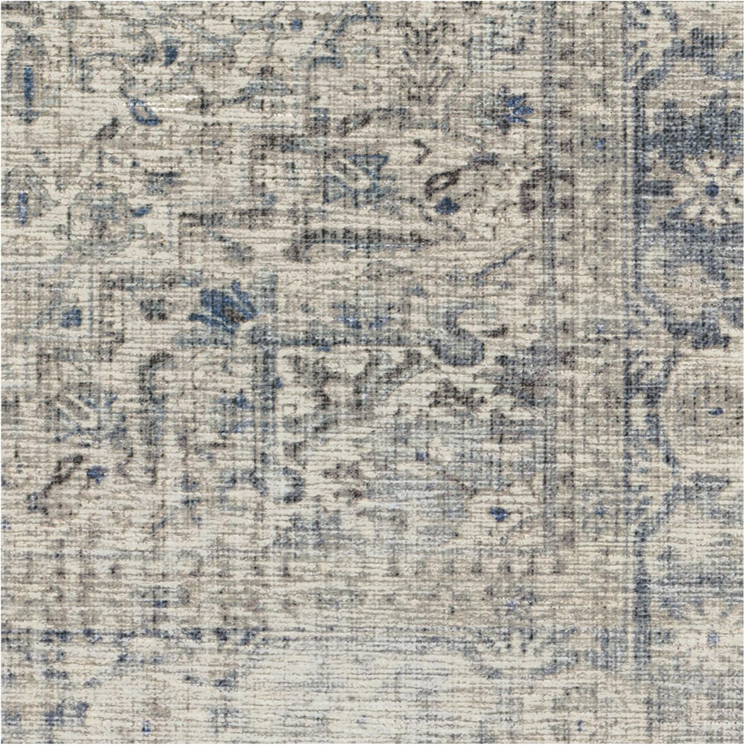 Washable Area Rug 8x10 - Non Slip Vintage Indoor Carpet for Living Room Bedroom Dining Room Kitchen F91173