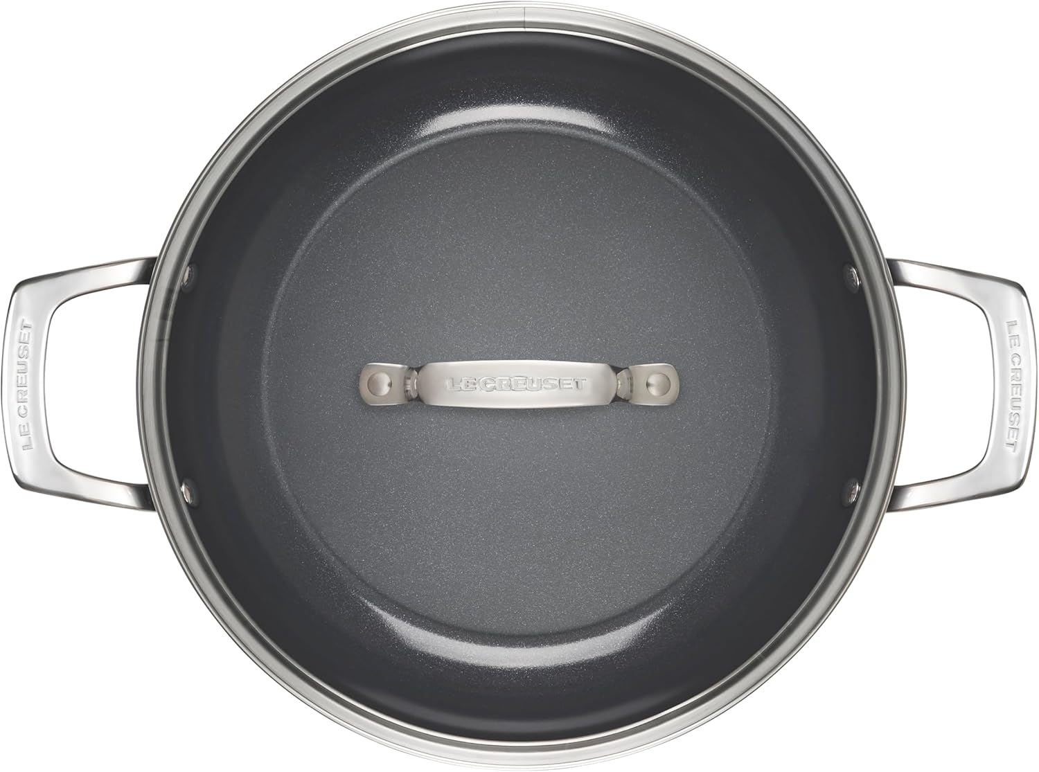 Non-stick Ceramic Shallow Braiser with Glass Lid, 3.5 qt. P333