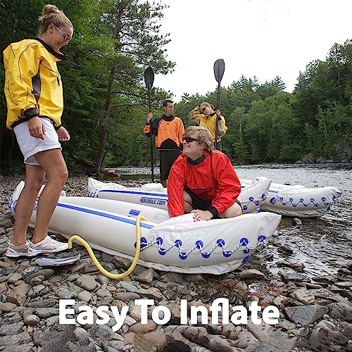 Inflatable Sport Kayak for Two People with Seats, Paddles, Bag and Electric Pump Z92993