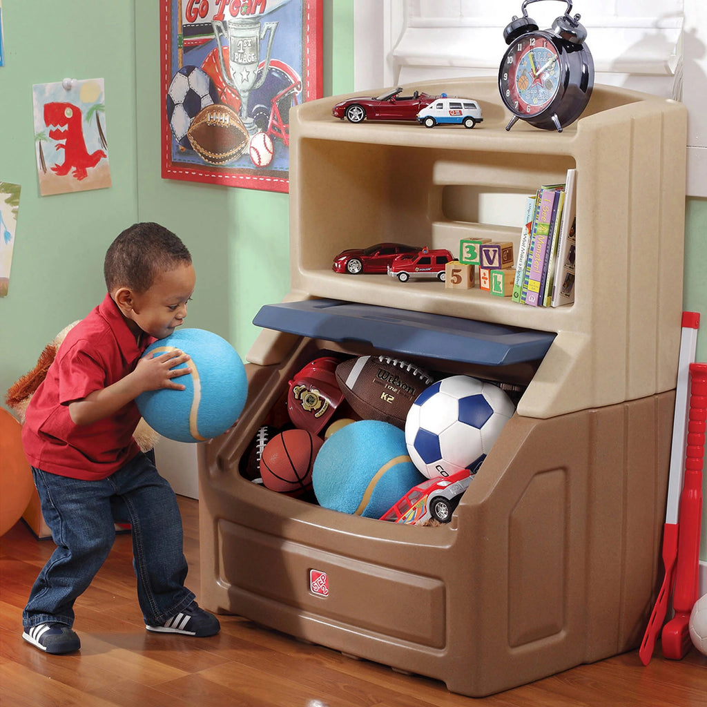 Plastic Toddler Bookcase and Toy Storage Box M166