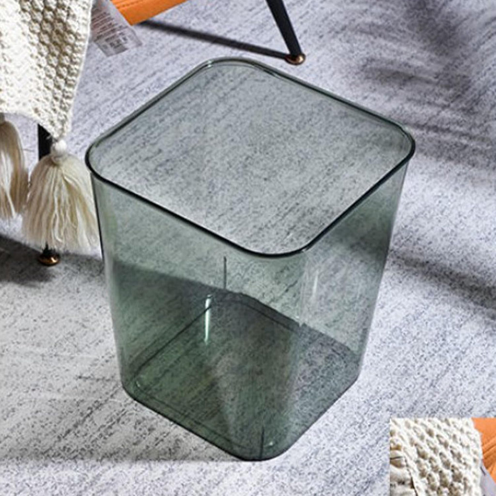 Acrylic Trash Can, Transparent Large Capacity Wastebasket Q37119