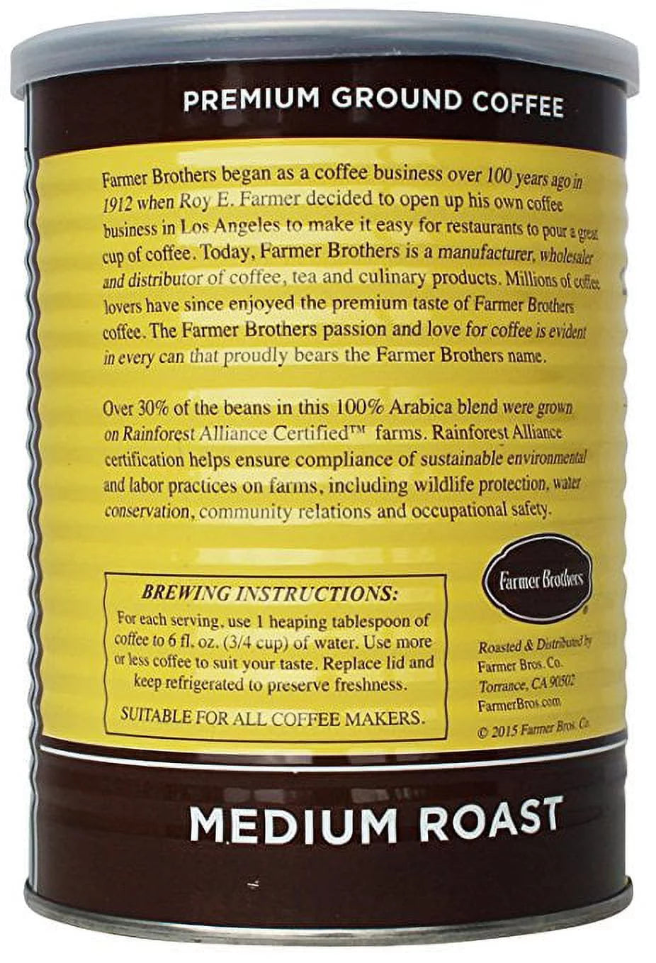 Ground Coffee Medium Roast 14 Oz Pack of 2 W3328