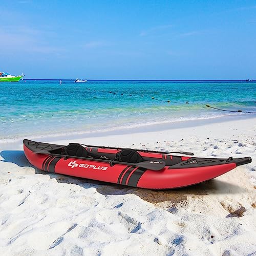 Inflatable 2-Person Kayak Set with Aluminum Oars and Padded Seats K8827