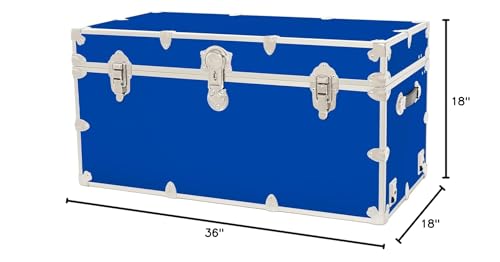 Leather Embossed Vinyl Trunk, 36"x18"x18", Red V891160