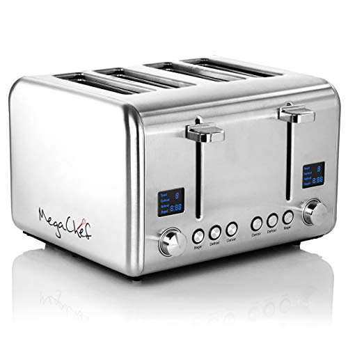 4 Slice Toaster Stainless Steel Red E510709