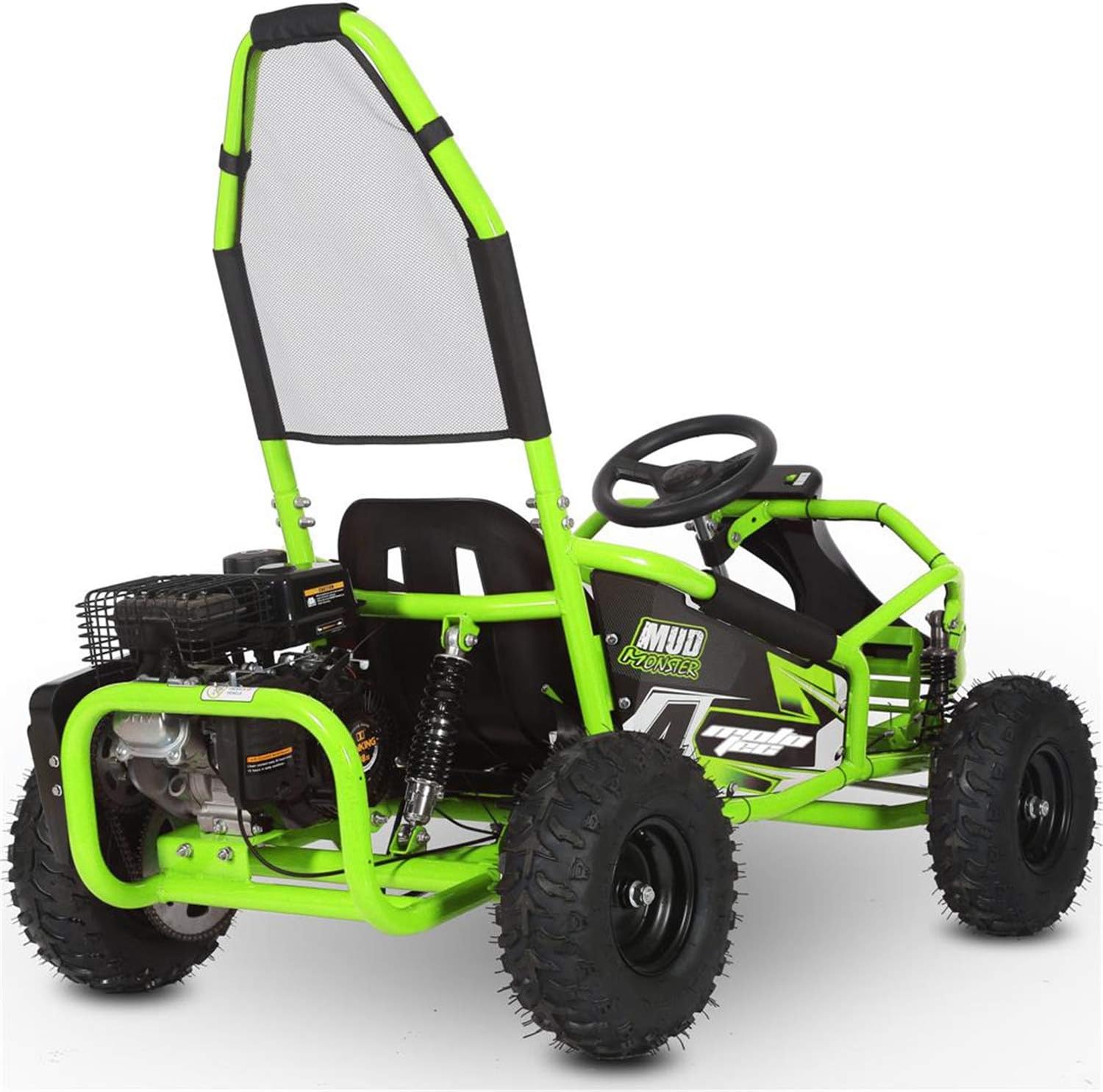 98cc Go Kart with Full Suspension, Green H6599
