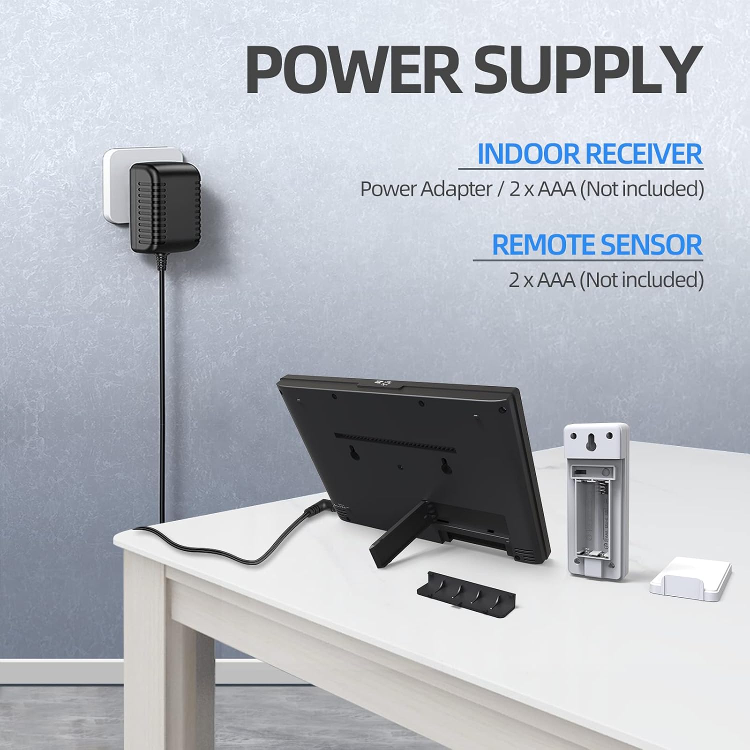 Wireless Weather Station with 2 Sensors, Indoor Outdoor Thermometer R513565