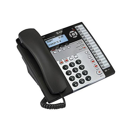 4-Line Expandable Corded Phone System with Speakerphone, 1 Handset, Black/Silver N718540