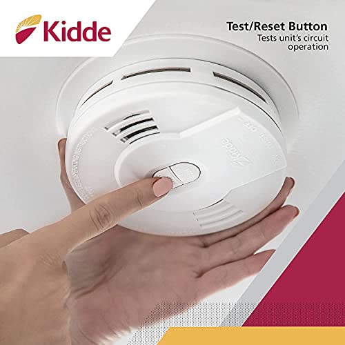 Smoke Detector, 10-Year Battery Powered, LED Warning Light J493