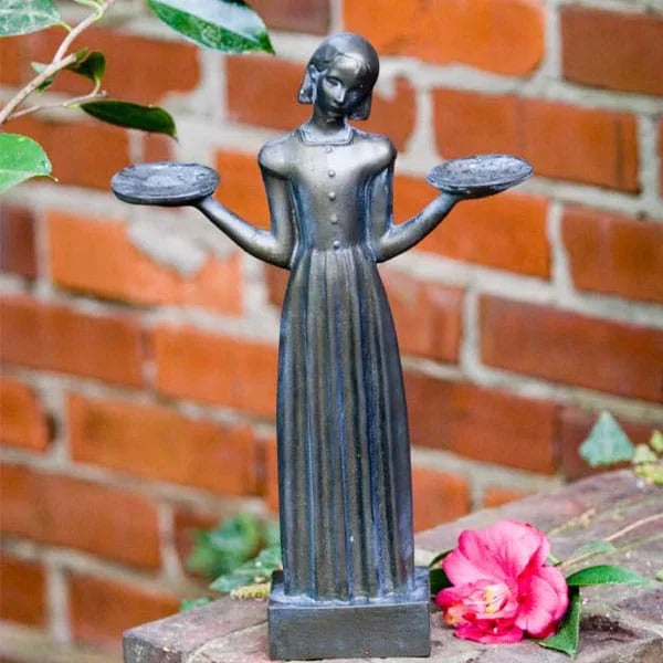 Outdoor Garden Sculpture Bird Girl Statue Large 37" S811071