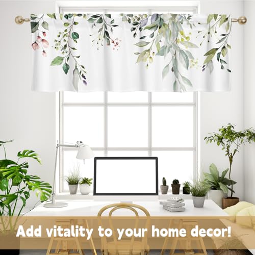 Crochet Valance for Windows with Tassels, Sheer Lace Curtain, 1 Panel T521