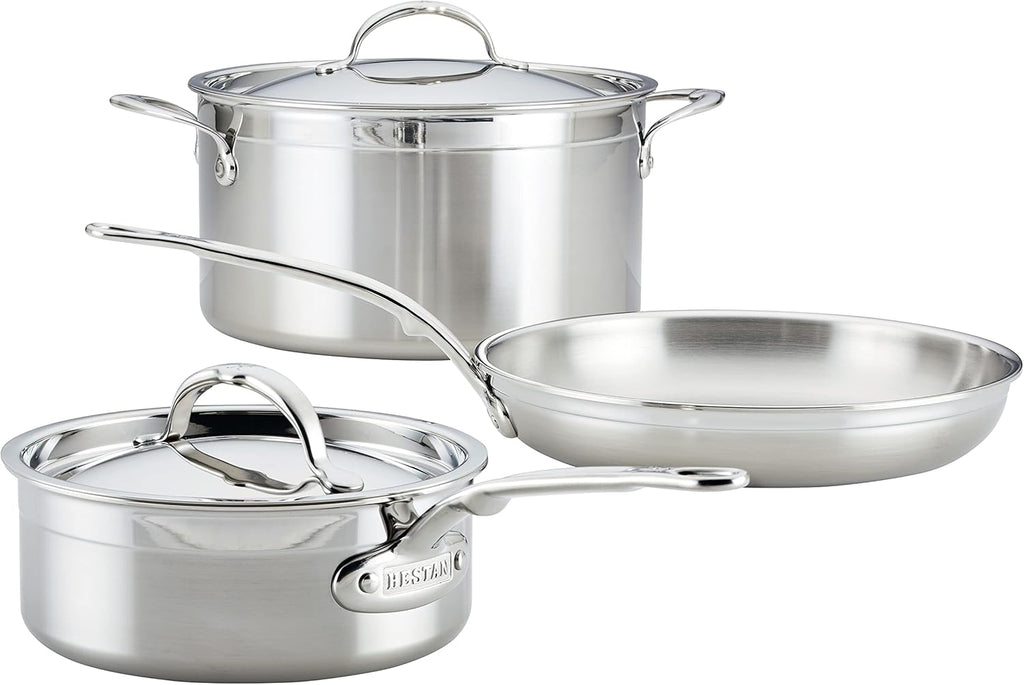 5-Piece Clad Stainless Steel Cookware Set P5466