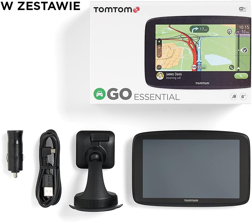 Car Sat Nav 6 Inch with EU Maps, Traffic Alerts, Hands-free Calling D724831