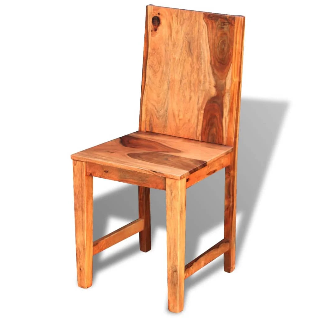 Solid Sheesham Wood Dining Chairs 4 Pack B248769