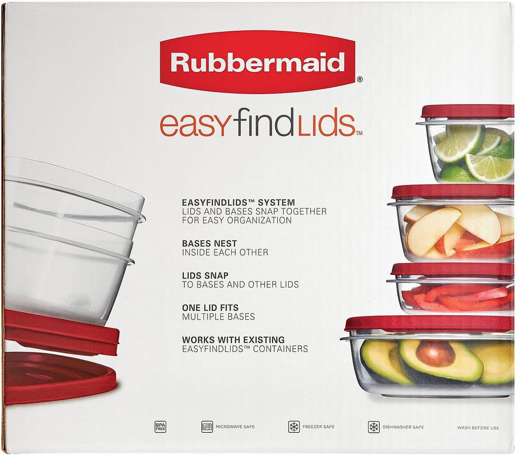 Food Storage Containers with Lids, 50 Piece Set A566