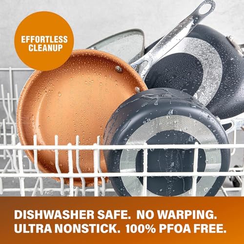 Ceramic Pots and Pans Set Non Stick, Kitchen Cookware X1843