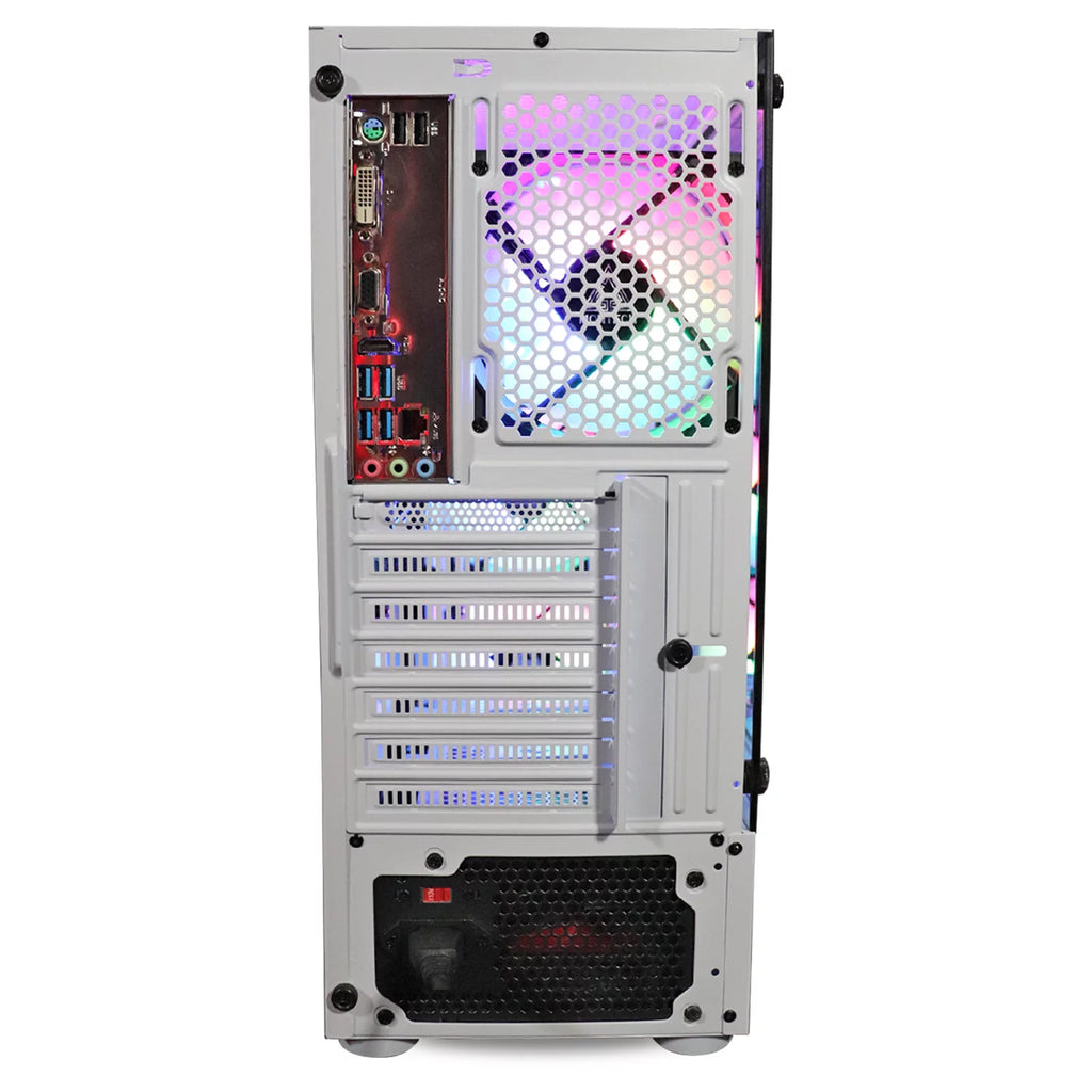 Gaming PC Desktop Computer - AMD Ryzen 5 5600G, 16GB DDR4, 128GB SSD, 1TB HDD, WiFi, RGB K8582
