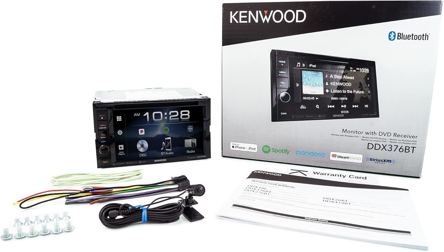 6.2" in-Dash Car DVD Monitor Bluetooth Receiver w/USB/AUX S228