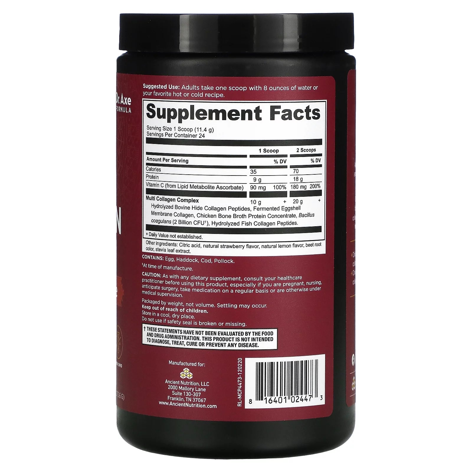 Multi Collagen Protein Strawberry Lemonade L266722