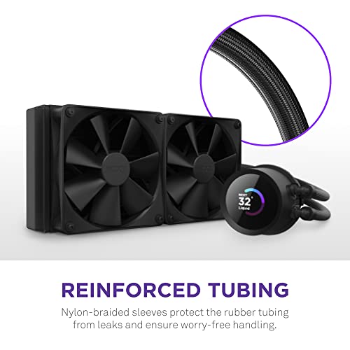 240mm AIO CPU Liquid Cooler with LCD Display and RGB Fans O775