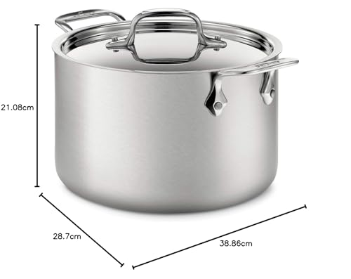 Stainless Steel Stockpot 8 Quart Induction Safe X4279