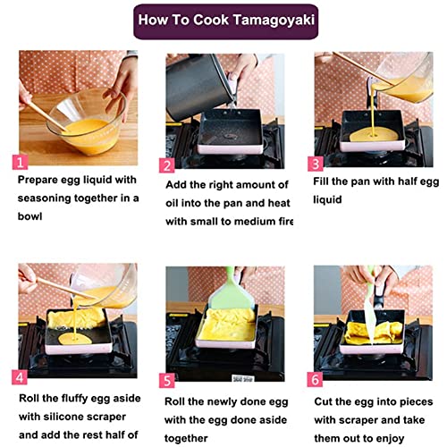 Nonstick Square Tamagoyaki Egg Pan, 6.3 x 7.8 Inch H762254