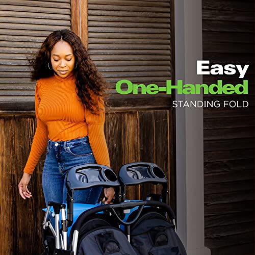 Side-by-Side Double Stroller with Reclining Seats and One-Handed Fold A80897