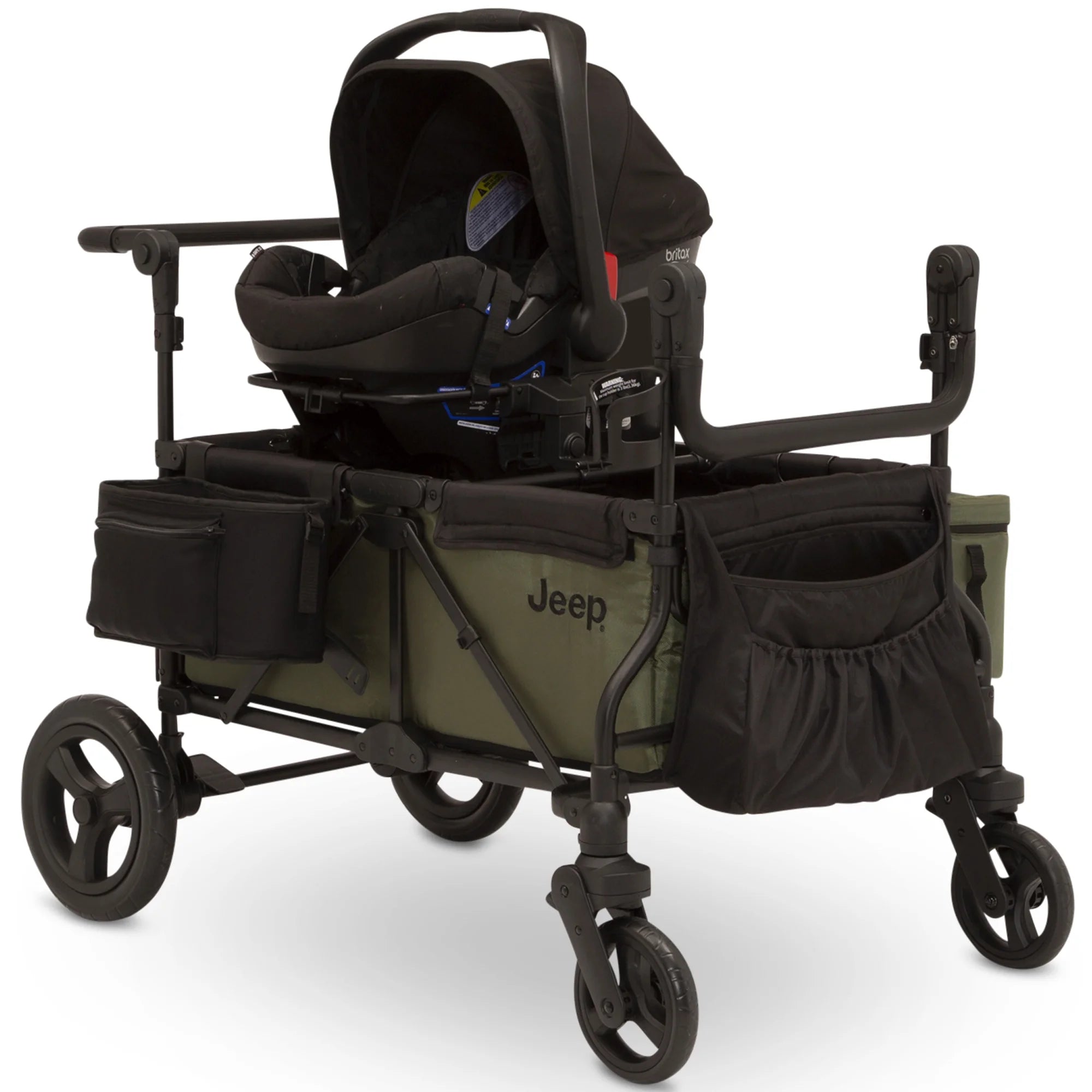 Deluxe Wrangler Wagon Stroller with Cooler Bag and Parent Organizer V80516