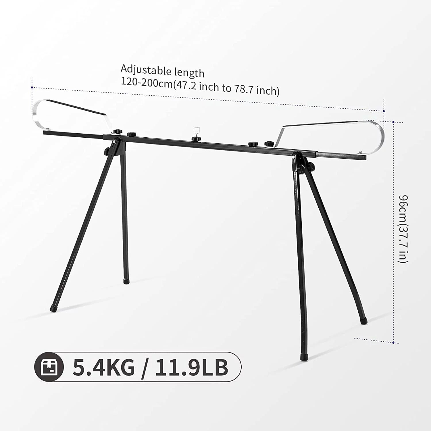 Cross Country Nordic Ski Waxing Bench Table with Foldable Legs, Adjustable Length V23818