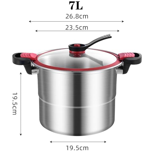 Stainless Steel Stovetop Pressure Cooker 7.5L B781