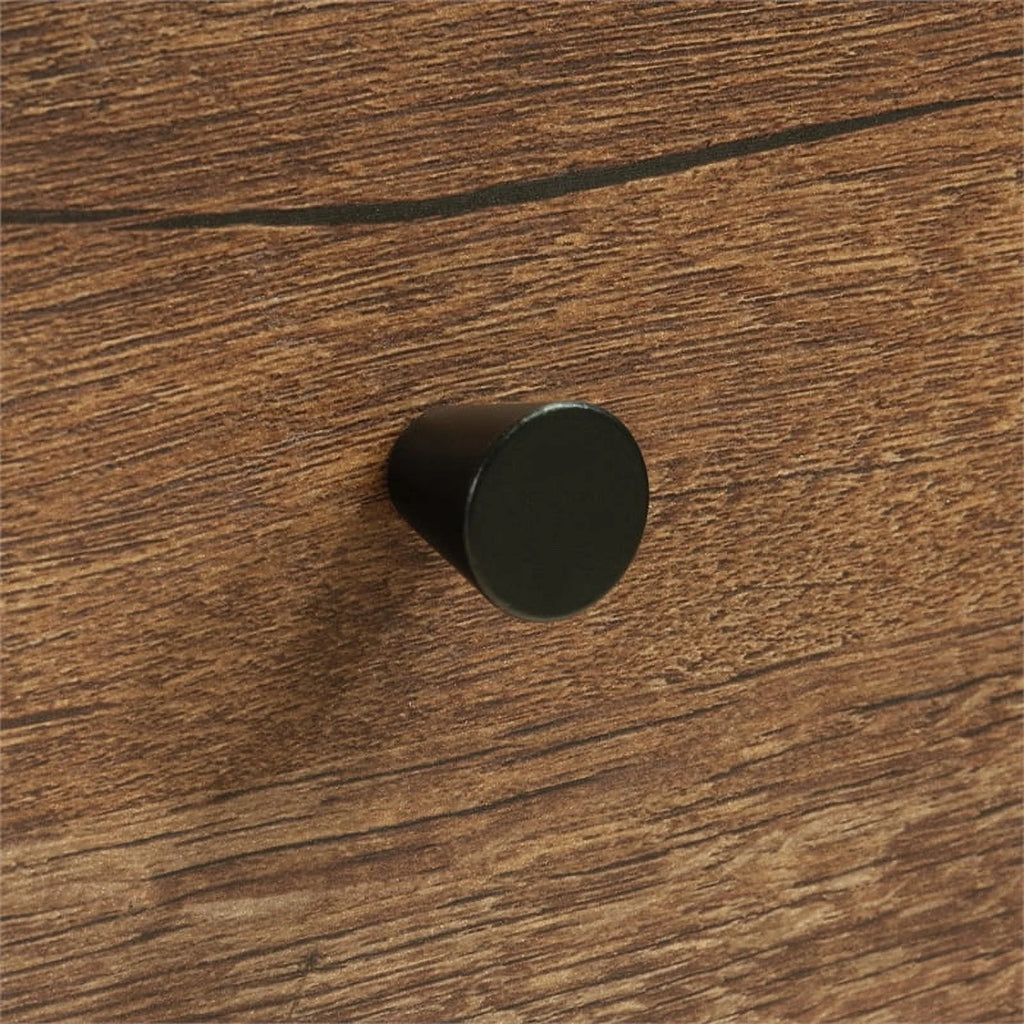 Vintage Oak Finish Engineered Wood Bed Q169259