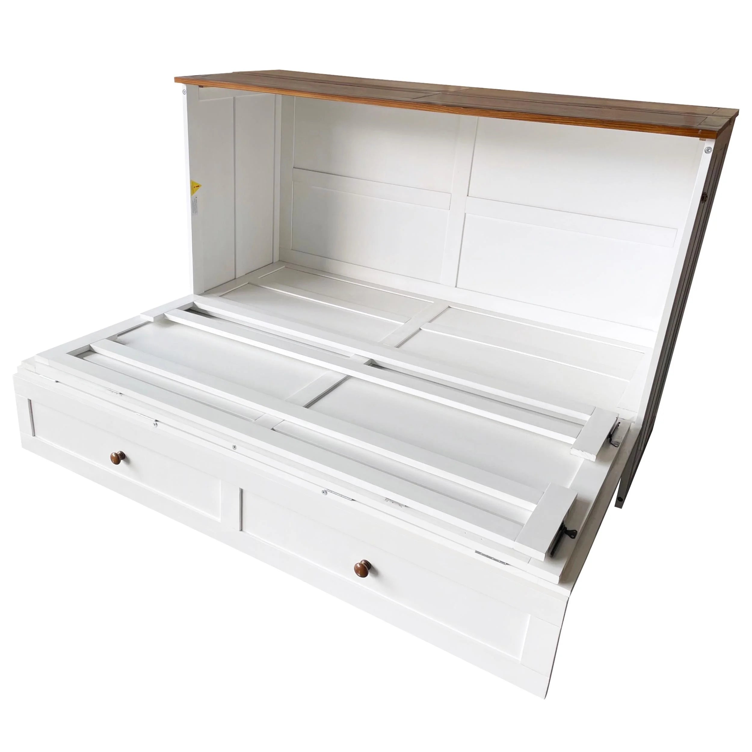 Murphy Bed Queen with Storage Drawer and Charging Station J431562