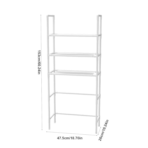 Over The Toilet Storage Shelf, 3-Tier Stainless Steel Bathroom Organizer R75933