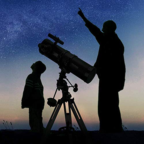 130EQ Newtonian Reflector Telescope for Adults Astronomy with Barlow Lens Smartphone Adapter & Moon Filter I9123