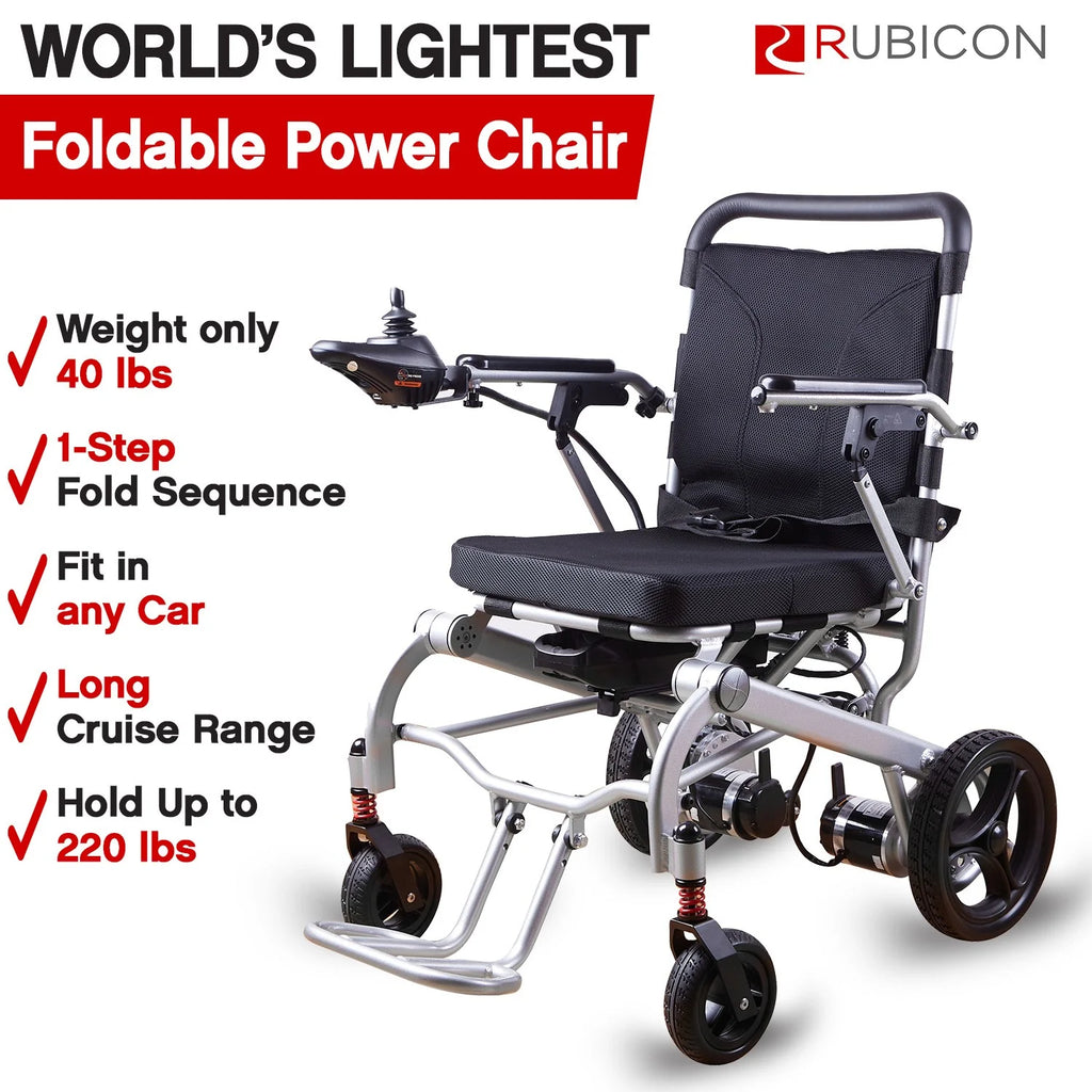 Foldable Electric Wheelchair with Detachable Battery R96361