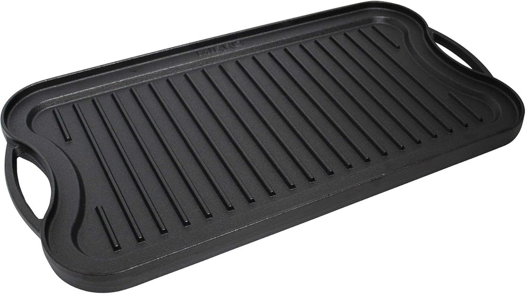 Cast Iron Reversible Grill Griddle with Handles, 20 Inch J386