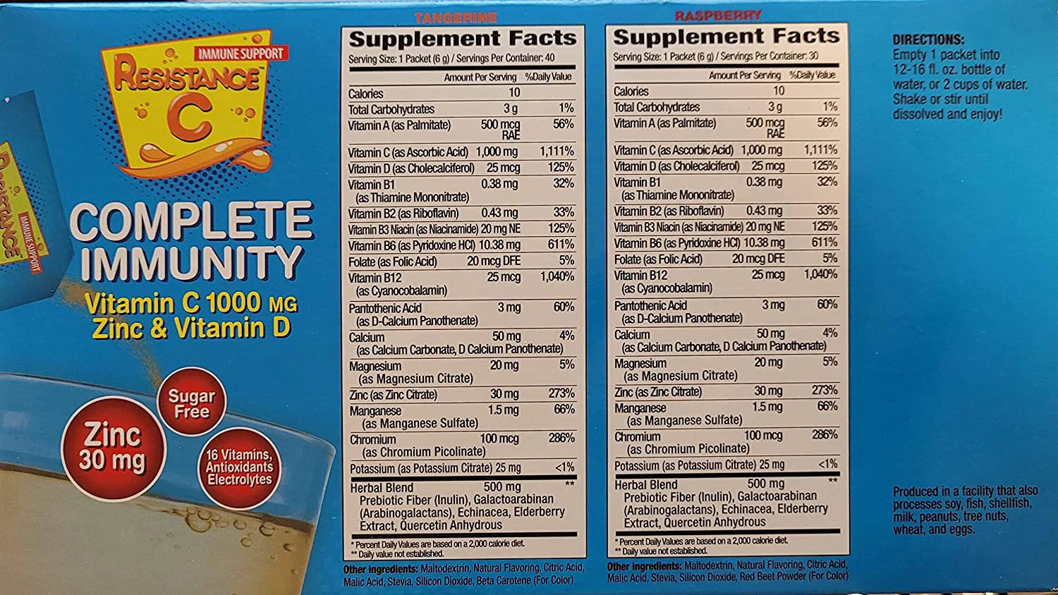 Immune Support Vitamin C, Tangerine/Raspberry P568