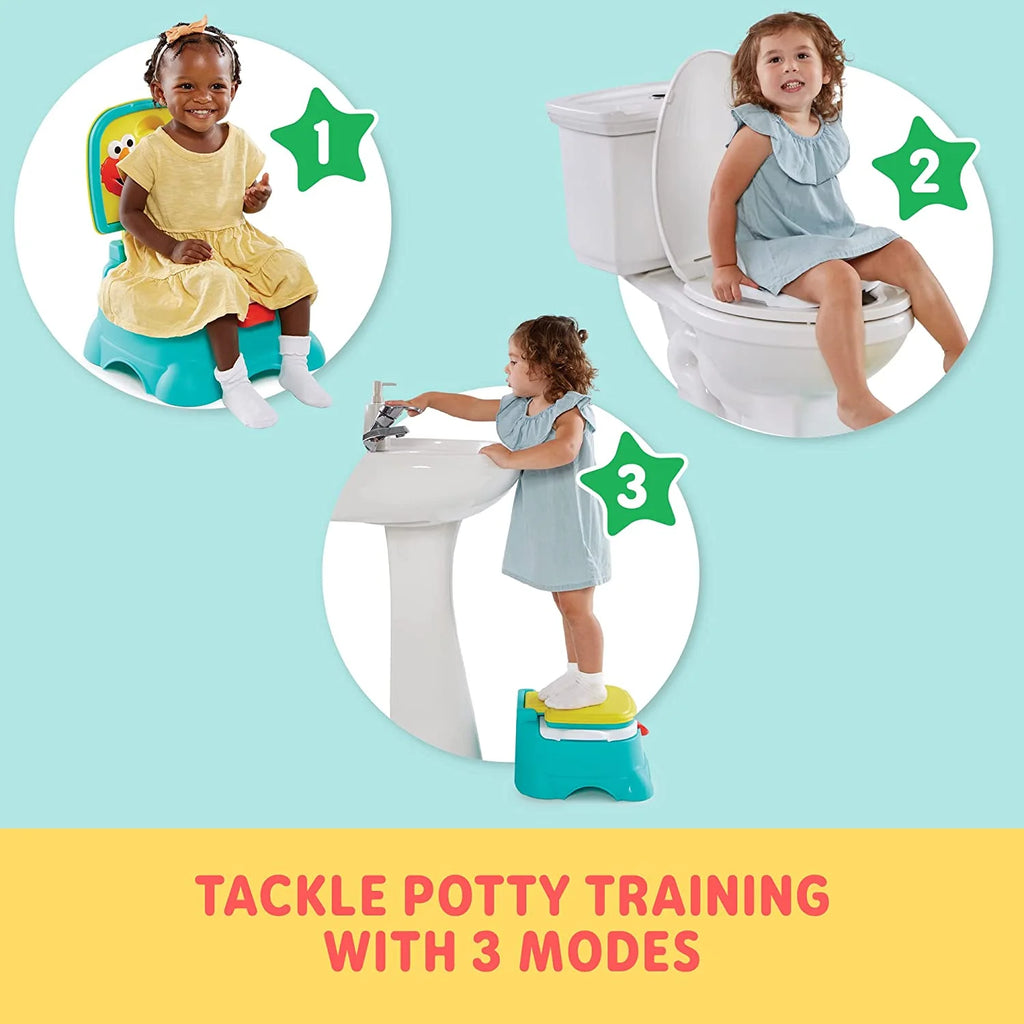 3-in-1 Potty Chair, Toilet Trainer, and Step Stool - Blue C2153