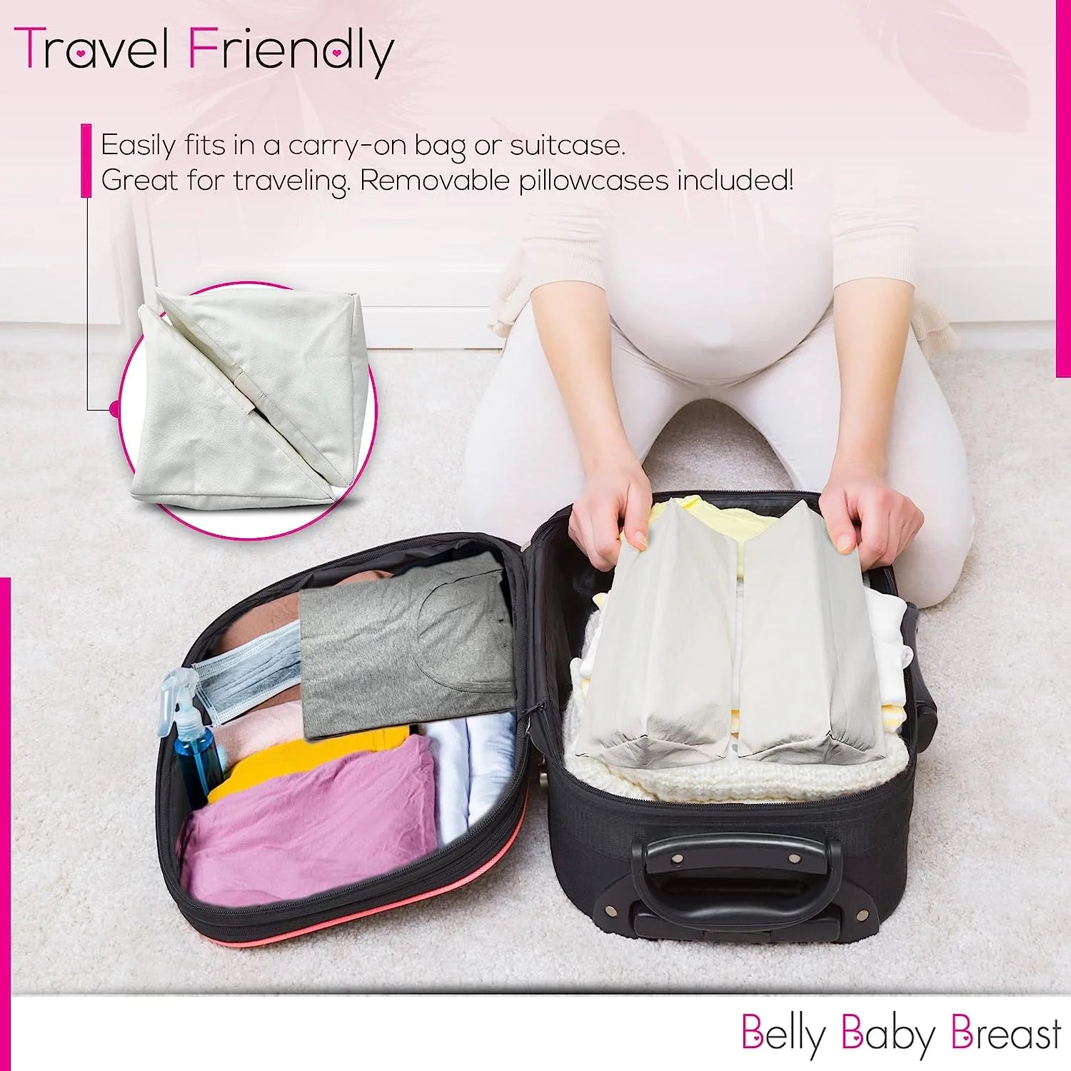 Pregnancy Wedge Pillow for Side Sleeping, Set of 2 J1808